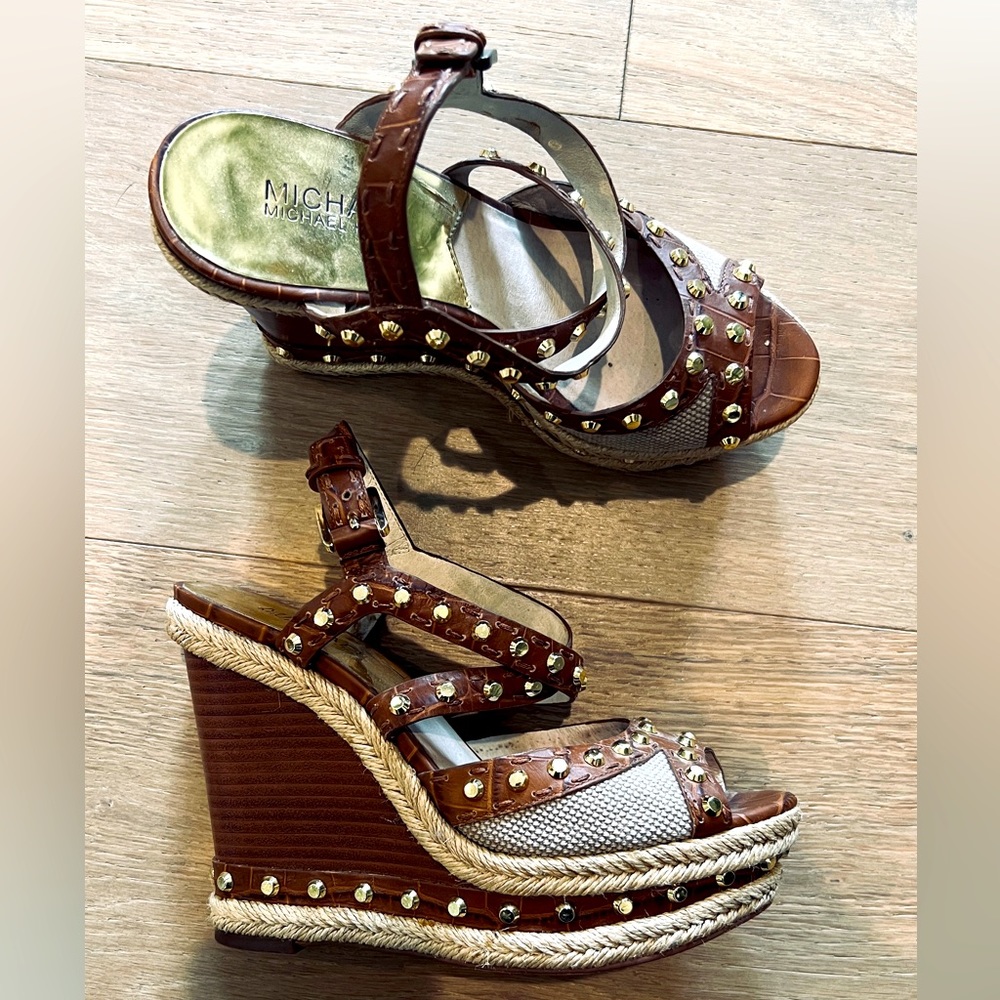 Michael Kors Studded Wedge Sandal